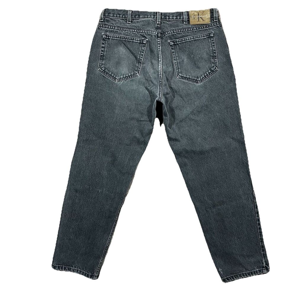 Vintage Calvin Klein CK Jeans Mens 34x29 USA Made Black Denim